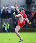 14 May 2023; Shane McGuigan of Derry during the Ulster GAA Football Senior Championship Final match between Armagh and Derry at St Tiernach’s Park in Clones, Monaghan. Photo by Ramsey Cardy/Sportsfile