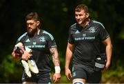 15 May 2023; Ross Molony, right, and Andrew Porter during a Leinster Rugby squad training session at UCD in Dublin. Photo by Harry Murphy/Sportsfile