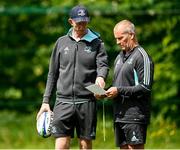 15 May 2023; Head coach Leo Cullen and senior coach Stuart Lancaster during a Leinster Rugby squad training session at UCD in Dublin. Photo by Harry Murphy/Sportsfile
