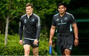 15 May 2023; Josh van der Flier and Michael Ala'alatoa during a Leinster Rugby squad training session at UCD in Dublin. Photo by Harry Murphy/Sportsfile
