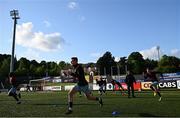 15 May 2023; Darragh Leahy of Dundalk warms-up before the SSE Airtricity Men's Premier Division match between Derry City and Dundalk at The Ryan McBride Brandywell Stadium in Derry. Photo by Ramsey Cardy/Sportsfile