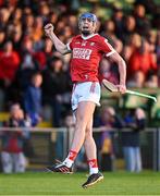 15 May 2023; Diarmuid Healy of Cork celebrates scoring a late second half point during the oneills.com Munster GAA Hurling U20 Championship Final match between Cork and Clare at TUS Gaelic Grounds in Limerick. Photo by Piaras Ó Mídheach/Sportsfile