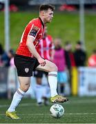 15 May 2023; Cameron McJannet of Derry City during the SSE Airtricity Men's Premier Division match between Derry City and Dundalk at The Ryan McBride Brandywell Stadium in Derry. Photo by Ramsey Cardy/Sportsfile