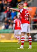 15 May 2023; Jay McGrath of St Patrick's Athletic during the SSE Airtricity Men's Premier Division match between Shamrock Rovers and St Patrick's Athletic at Tallaght Stadium in Dublin. Photo by Tyler Miller/Sportsfile