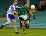 13 June 2004; Andrew Bready, Limerick, in action against Larunce Hurney, Waterford. Munster Junior Football Championship Semi-Final, Limerick v Waterford, Gaelic Grounds, Limerick. Picture credit; Pat Murphy / SPORTSFILE