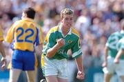 20 June 2004; Barry Prior, Leitrim, celebrates after scoring his sides late point to end the match in a draw. Bank of Ireland Connacht Senior Football Championship Semi-Final, Leitrim v Roscommon, O'Moore Park, Carrick-on-Shannon, Co. Leitrim. Picture credit; David Maher / SPORTSFILE