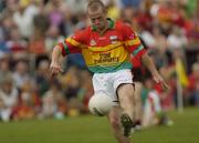 12 June 2004; Brian Carbery, Carlow. Bank of Ireland Football Championship Qualifier, Round 1, Carlow v Down, Dr. Cullen Park, Carlow. Picture credit; Damien Eagers / SPORTSFILE
