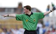 13 June 2004; Eamonn Morris, referee. Guinness Ulster Senior Hurling Championship Final Replay, Down v Antrim, Casement Park, Belfast. Picture credit; David Maher / SPORTSFILE