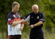 21 June 2004; Bradford Bulls coach Brian Noble, left, with Meath manager Sean Boylan at a Meath football and Bradford Bulls Rugby League training session. Dalgan Park, Navan, Co. Meath. Picture credit; Damien Eagers / SPORTSFILE