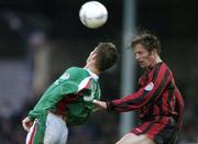 22 June 2004; Simon Webb, Bohemians , in action against Kevin Doyle, Cork City. eircom League Premier Division, Cork City v Bohemians, Turners Cross, Cork. Picture credit; David Maher / SPORTSFILE