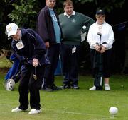24 June 2004; Micheal Cronin, Leinster, competes in the Pitch competition. All Ireland Special Olympics Golf Finals, Harbour Point Golf Course, Little Island, Cork. Golf. Picture credit; Gerard McCarthy