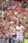 25 August 2013; A dejected Dermot Carlin, Tyrone, after the final whistle. GAA Football All-Ireland Senior Championship Semi-Final, Mayo v Tyrone, Croke Park, Dublin. Picture credit: Brendan Moran / SPORTSFILE