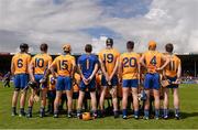 28 July 2013; The Clare team stand for the team photograph. GAA Hurling All-Ireland Senior Championship, Quarter-Final, Galway v Clare, Semple Stadium, Thurles, Co. Tipperary. Picture credit: Ray McManus / SPORTSFILE