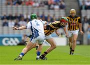 11 August 2013; Alan Murphy, Kilkenny, in action against Wiliam Hahessey, Waterford. Electric Ireland GAA Hurling All-Ireland Minor Championship, Semi-Final, Kilkenny v Waterford, Croke Park, Dublin. Picture credit: Ray McManus / SPORTSFILE