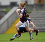 14 August 2013; Louise Ward, Galway, in action against Niamh Harney, Dublin. All-Ireland Ladies Minor A Championship Final Replay, Dublin v Galway, Cusack Park, Mullingar, Co. Westmeath. Picture credit: Brian Lawless / SPORTSFILE
