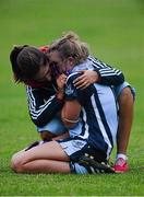 14 August 2013; Dublin's Carla Rowe is consoled after defeat in the final. All-Ireland Ladies Minor A Championship Final Replay, Dublin v Galway, Cusack Park, Mullingar, Co. Westmeath. Picture credit: Brian Lawless / SPORTSFILE