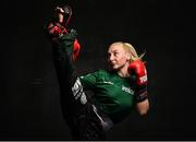 19 May 2023; The Team Ireland Kickboxers who will compete at the European Games in Krakow 2023 have been named today. A team of nine athletes will compete across ten events, with the competition taking place in Mylenice, just outside Krakow, between the 30th of June and 2nd of July 2023. Nicole Bannon during the Team Ireland Krakow 2023 Kickboxing Team announcement at Sport Ireland Institute in Dublin. Photo by David Fitzgerald/Sportsfile