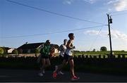 16 May 2023; Competitors during the Bob Heffernan & Mary Hanley 5k Road Race 2023, Round 3 of the Peugeot Race Series, in Enfield, Meath. Photo by Ramsey Cardy/Sportsfile