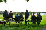 18 May 2023; Spectators watch on during the Rario Inter-Provincial Cup match between Leinster Lightning and Munster Reds at Pembroke Cricket Club in Dublin. Photo by Tyler Miller/Sportsfile