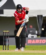 18 May 2023; Gareth Delaney of Munster Reds during the Rario Inter-Provincial Cup match between Leinster Lightning and Munster Reds at Pembroke Cricket Club in Dublin. Photo by Tyler Miller/Sportsfile