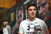 18 May 2023; Boxer Joe Ward during a media conference, held at Dublin Castle, ahead of the undisputed super lightweight championship fight between Katie Taylor and Chantelle Cameron, on May 20th at 3Arena in Dublin. Photo by Stephen McCarthy/Sportsfile