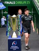 19 May 2023; Dan Sheehan and Ciarán Frawley during a Leinster Rugby captain's run at the Aviva Stadium in Dublin. Photo by Harry Murphy/Sportsfile