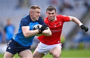 14 May 2023; Paddy Small of Dublin in action against Dan Corcoran of Louth during the Leinster GAA Football Senior Championship Final match between Dublin and Louth at Croke Park in Dublin. Photo by Piaras Ó Mídheach/Sportsfile