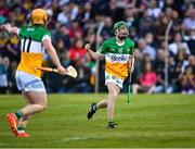 17 May 2023; Adam Screeney of Offaly celebrates after scoring a point during the oneills.com Leinster GAA Hurling U20 Championship Final match between Offaly and Wexford at Netwatch Cullen Park in Carlow. Photo by Piaras Ó Mídheach/Sportsfile