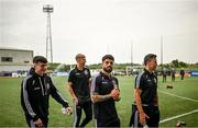 19 May 2023; Bohemians players walk the pitch before the SSE Airtricity Men's Premier Division match between Dundalk and Bohemians at Oriel Park in Dundalk, Louth. Photo by Ramsey Cardy/Sportsfile