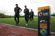 19 May 2023; Bray Wanderers players including Dave Webster walk the pitch before the SSE Airtricity Men's First Division match between Kerry and Bray Wanderers at Mounthawk Park in Tralee, Kerry. Photo by Michael P Ryan/Sportsfile