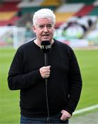 19 May 2023; Con Murphy of LOITV before the SSE Airtricity Men's Premier Division match between Shamrock Rovers and Drogheda United at Tallaght Stadium in Dublin. Photo by Piaras Ó Mídheach/Sportsfile