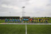 19 May 2023; Players and officials before the SSE Airtricity Men's First Division match between Kerry and Bray Wanderers at Mounthawk Park in Tralee, Kerry. Photo by Michael P Ryan/Sportsfile