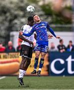 19 May 2023; Dean Williams of Bohemians in action against Wasiri Williams of Dundalk during the SSE Airtricity Men's Premier Division match between Dundalk and Bohemians at Oriel Park in Dundalk, Louth. Photo by Ramsey Cardy/Sportsfile