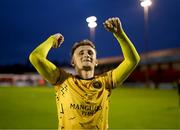 19 May 2023; Sam Curtis of St Patrick's Athletic celebrates after the SSE Airtricity Men's Premier Division match between Shelbourne and St Patrick's Athletic at Tolka Park in Dublin. Photo by Stephen McCarthy/Sportsfile