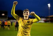 19 May 2023; Sam Curtis of St Patrick's Athletic celebrates after the SSE Airtricity Men's Premier Division match between Shelbourne and St Patrick's Athletic at Tolka Park in Dublin. Photo by Stephen McCarthy/Sportsfile