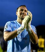 19 May 2023; St Patrick's Athletic goalkeeper Dean Lyness celebrates after the SSE Airtricity Men's Premier Division match between Shelbourne and St Patrick's Athletic at Tolka Park in Dublin. Photo by Stephen McCarthy/Sportsfile