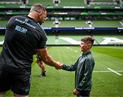19 May 2023; Ross Molony with Luke Skelly during a Leinster Rugby captain's run at the Aviva Stadium in Dublin. Photo by Harry Murphy/Sportsfile