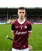 20 May 2023; Galway captain Seán Murphy before the Electric Ireland GAA Hurling All-Ireland Minor Championship Semi-Final match between Galway and Cork at FBD Semple Stadium in Thurles, Tipperary. Photo by Stephen Marken/Sportsfile