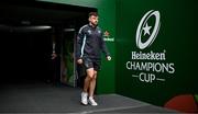 20 May 2023; Hugo Keenan of Leinster walks the pitch before the Heineken Champions Cup Final match between Leinster and La Rochelle at Aviva Stadium in Dublin. Photo by Harry Murphy/Sportsfile