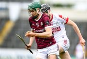 20 May 2023; Aaron Niland of Galway in action against Cillian O'Callaghan of Cork during the Electric Ireland GAA Hurling All-Ireland Minor Championship Semi-Final match between Galway and Cork at FBD Semple Stadium in Thurles, Tipperary. Photo by Stephen Marken/Sportsfile