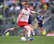 20 May 2023; Mayo goalkeeper Colm Reape kicks a free kick wide during the GAA Football All-Ireland Senior Championship Round 1 match between Kerry and Mayo at Fitzgerald Stadium in Killarney, Kerry. Photo by Piaras Ó Mídheach/Sportsfile