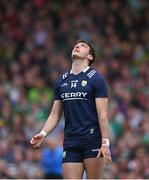 20 May 2023; David Clifford of Kerry reacts after a second half missed goal chance during the GAA Football All-Ireland Senior Championship Round 1 match between Kerry and Mayo at Fitzgerald Stadium in Killarney, Kerry. Photo by Piaras Ó Mídheach/Sportsfile