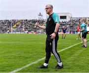 20 May 2023; Mayo manager Kevin McStay celebrates during the closing moments of the GAA Football All-Ireland Senior Championship Round 1 match between Kerry and Mayo at Fitzgerald Stadium in Killarney, Kerry. Photo by Piaras Ó Mídheach/Sportsfile