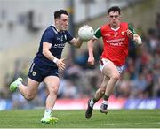 20 May 2023; Paudie Clifford of Kerry in action against Jack Coyne of Mayo during the GAA Football All-Ireland Senior Championship Round 1 match between Kerry and Mayo at Fitzgerald Stadium in Killarney, Kerry. Photo by Piaras Ó Mídheach/Sportsfile