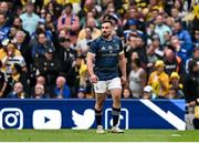 20 May 2023; Rónan Kelleher of Leinster leaves the pitch after being shown a yellow card during the Heineken Champions Cup Final match between Leinster and La Rochelle at Aviva Stadium in Dublin. Photo by Brendan Moran/Sportsfile
