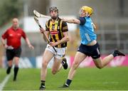 20 May 2023; Tom Phelan of Kilkenny in action against Daire Gray of Dublin during the Leinster GAA Hurling Senior Championship Round 4 match between Kilkenny and Dublin at UPMC Nowlan Park in Kilkenny. Photo by Michael P Ryan/Sportsfile