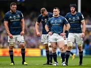 20 May 2023; Dejected Leinster players, from left, Jason Jenkins, Ross Molony, Cian Healy and Ryan Baird during the Heineken Champions Cup Final match between Leinster and La Rochelle at Aviva Stadium in Dublin. Photo by Brendan Moran/Sportsfile