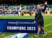 20 May 2023; Leinster senior coach Stuart Lancaster after the Heineken Champions Cup Final match between Leinster and La Rochelle at Aviva Stadium in Dublin. Photo by Harry Murphy/Sportsfile