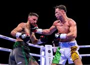 20 May 2023; Paddy Donovan, right, and Sam O'Maison during their welterweight bout at the 3Arena in Dublin. Photo by Stephen McCarthy/Sportsfile