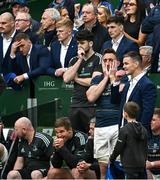 20 May 2023; Jack Conan of Leinster and Jonathan Sexton react during the Heineken Champions Cup Final match between Leinster and La Rochelle at Aviva Stadium in Dublin. Photo by Harry Murphy/Sportsfile